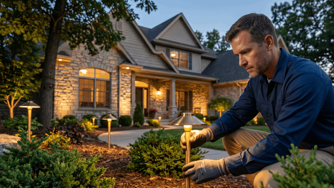 Professional vs. DIY Landscape Lighting: What Indiana Homeowners Should Know