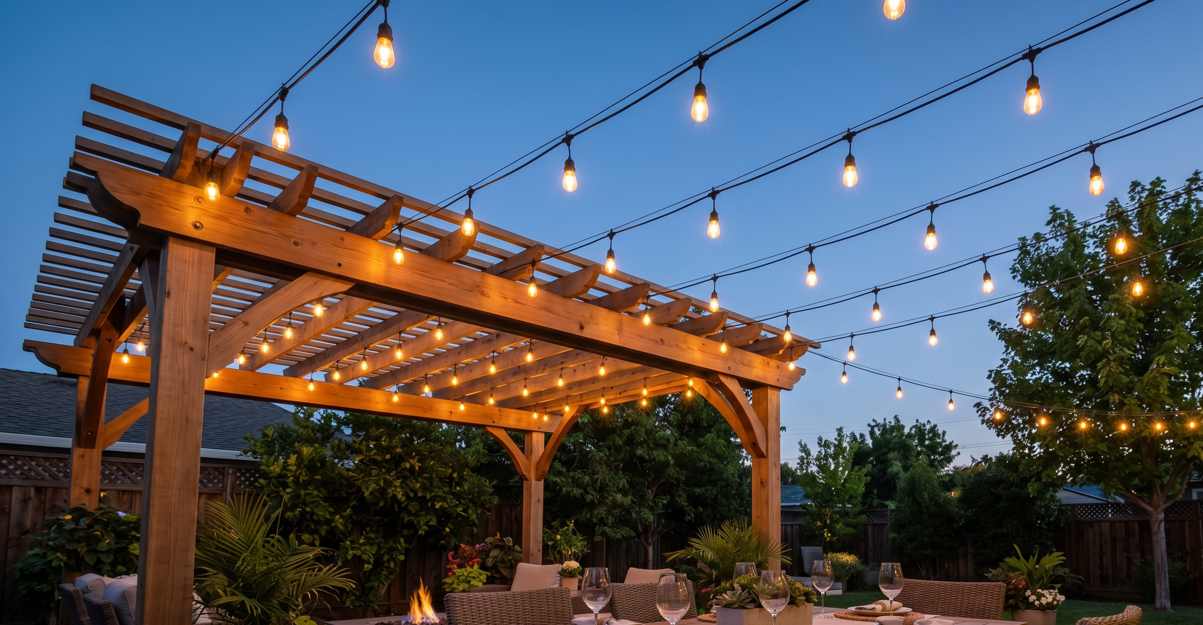 How to Plan a Patio String Light Layout That Looks Effortless